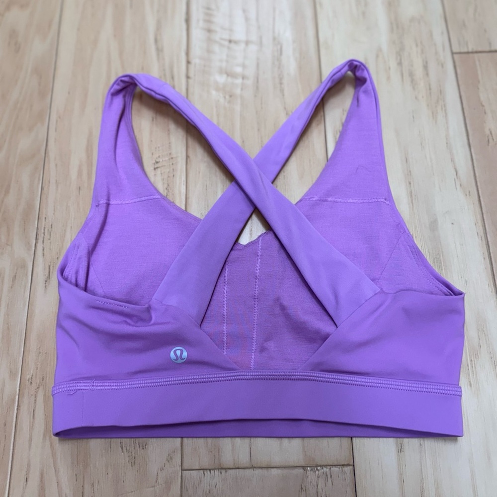 lululemon athletica C-D Cups SZ 4 PK of 3 Sports Bras in Purple, Pink, and Green - Picture 3 of 10